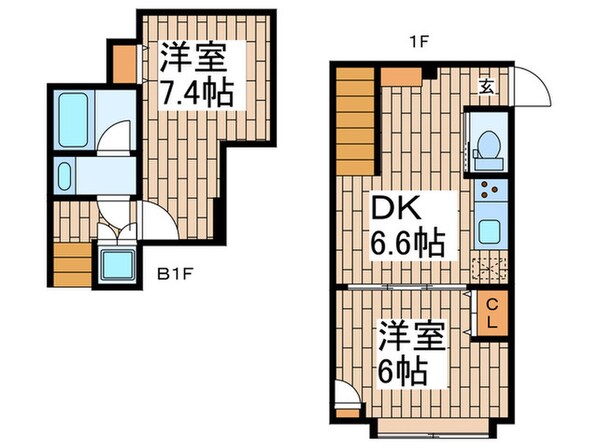 ディームス大井町フォレストの物件間取画像